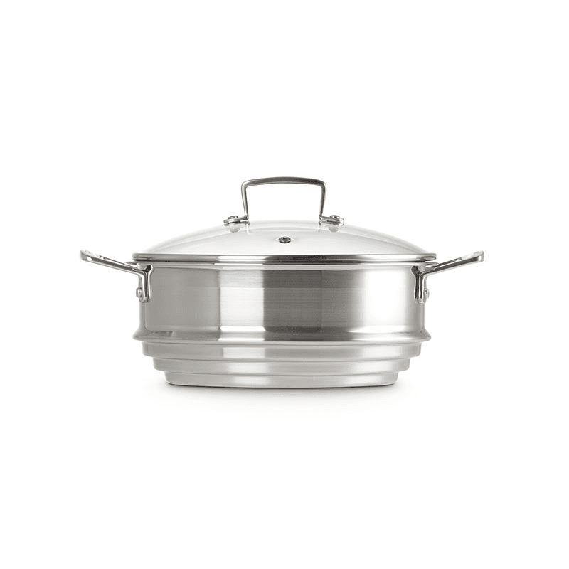 Classic 3-ply Large Multisteamer with Lid, Stainless Steel