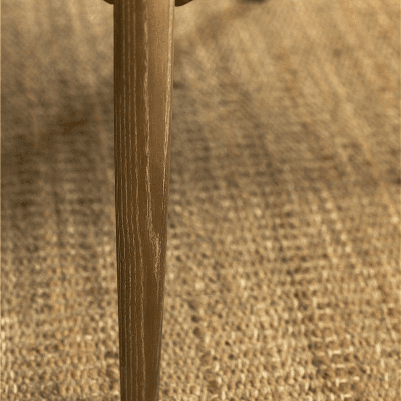 Rowden Leather Dining Chair, Ash Wood