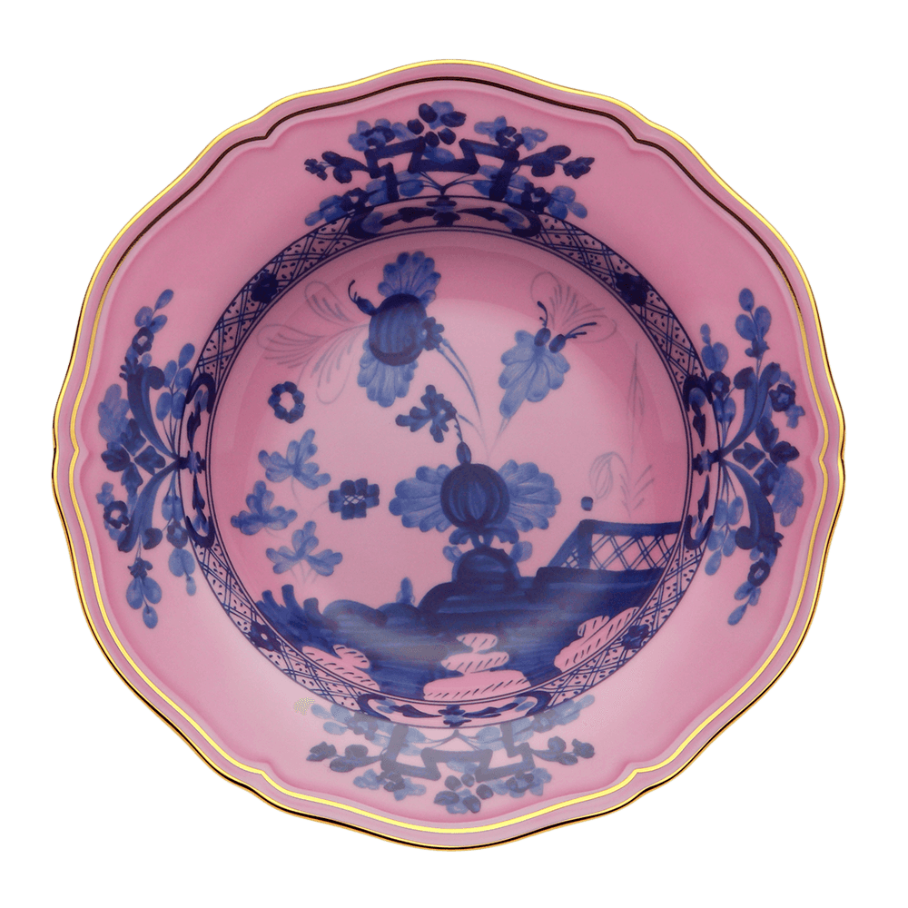 Oriente Italiano Soup plate, azalea