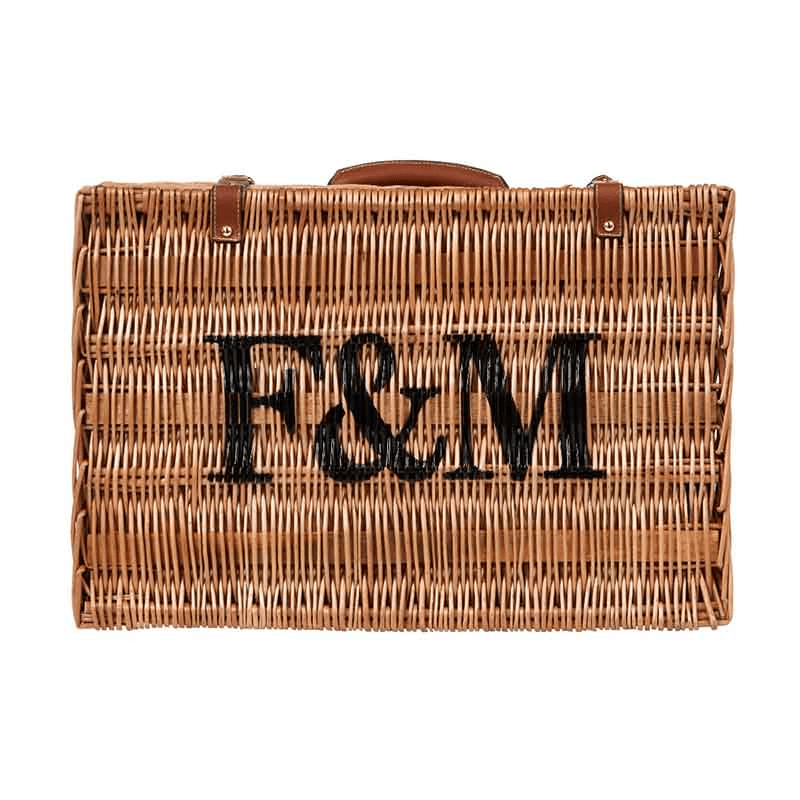Fortnum's Stripe Picnic Hamper, Eau De Nil