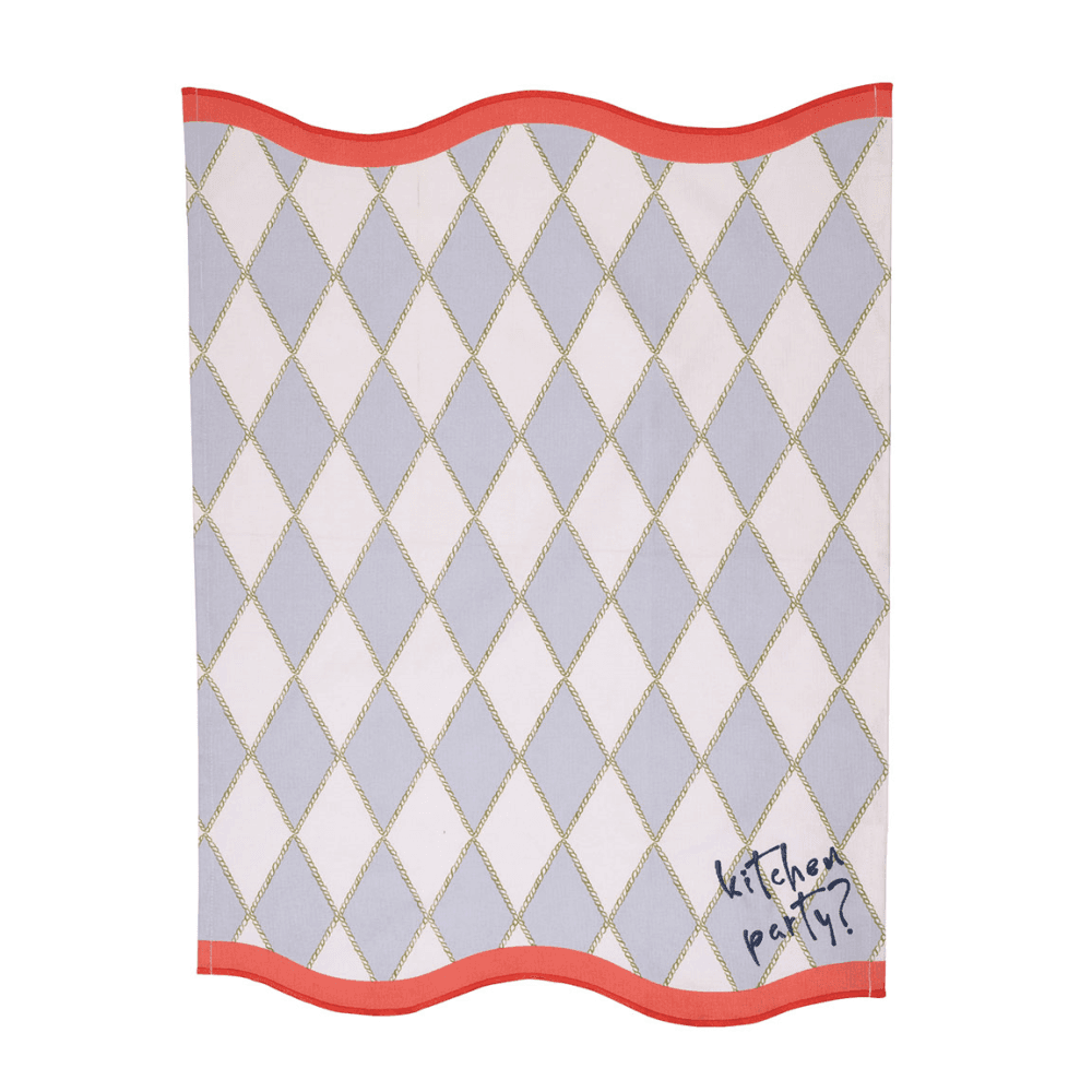 Scallop Set of 2 Tea Towels, Multi