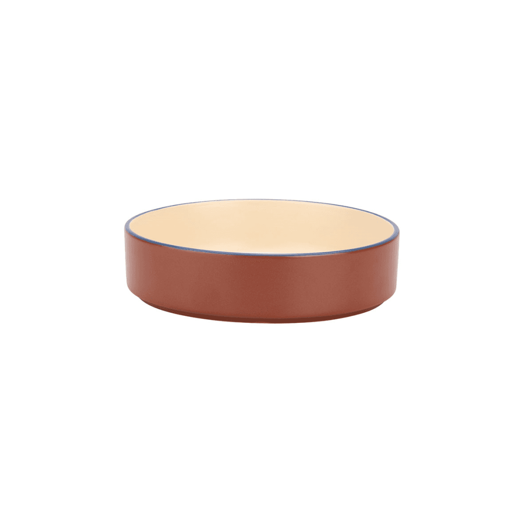 Modern Studio Set of 4 Pasta Bowls, Brown