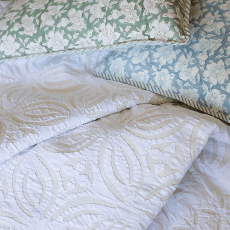 Cut Work Applique Bedspread