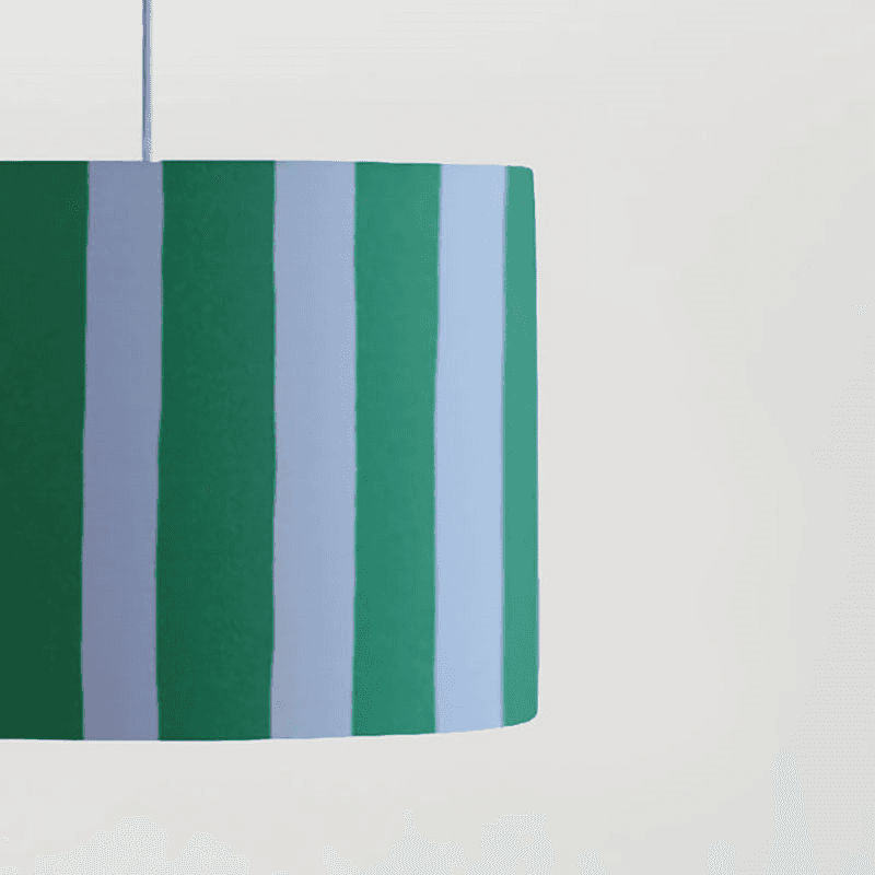 Stripe Drum Shade