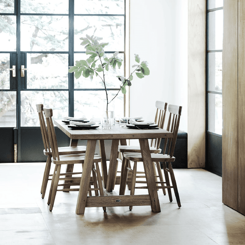 Arundel 6 Seater Dining Table, Natural Oak