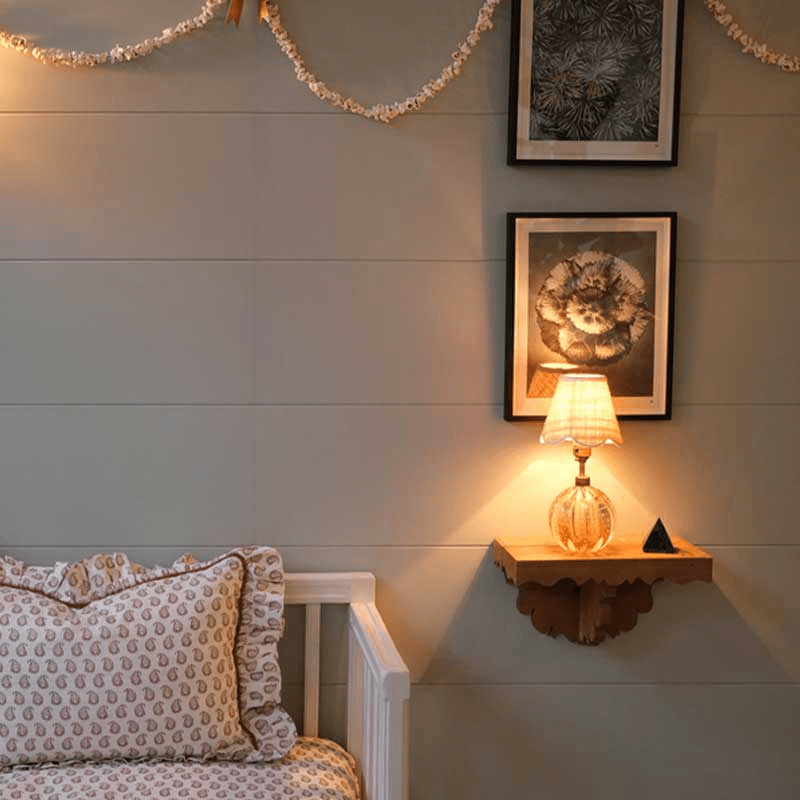 Raffia Scallop Candle Lampshade