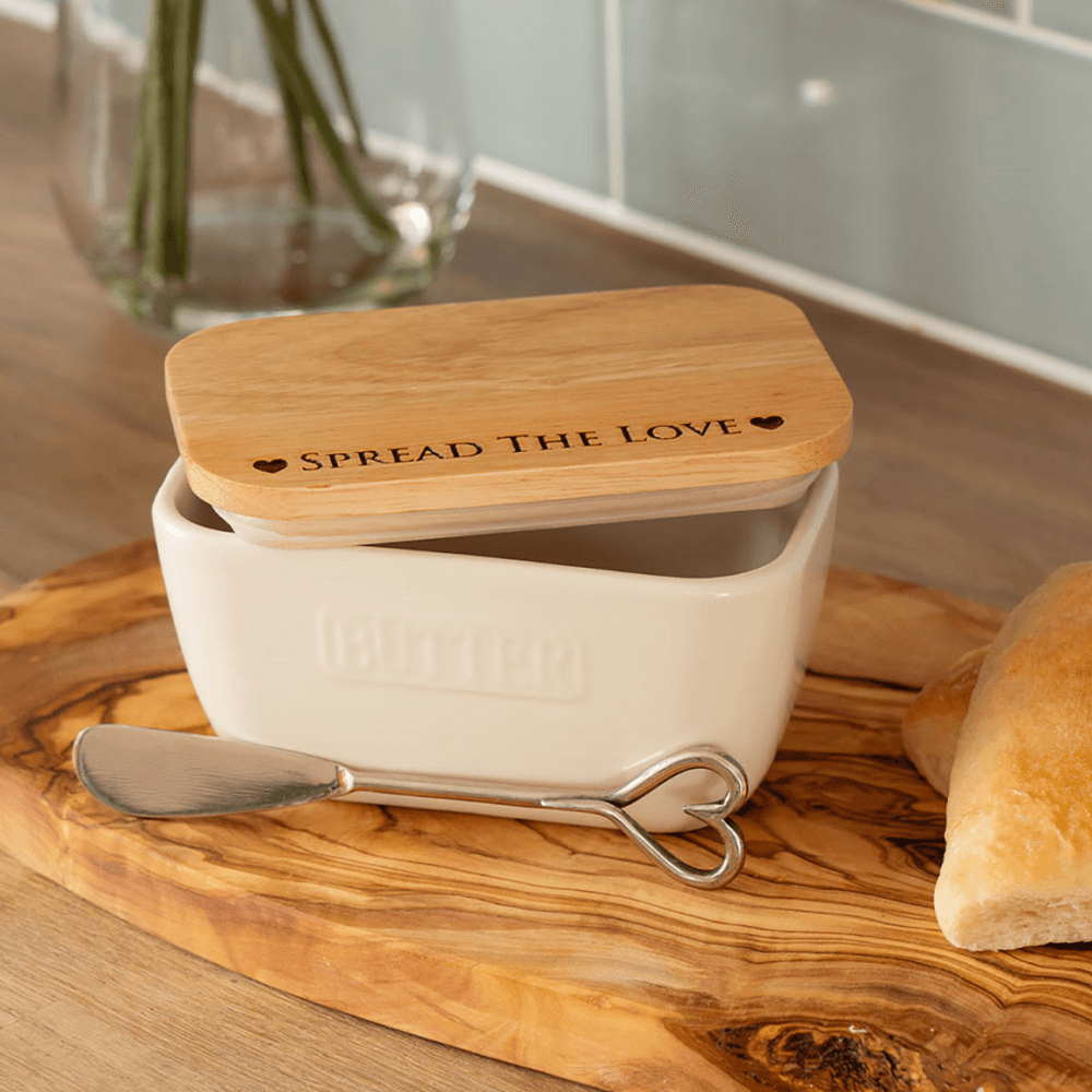 Love Butter Dish & Knife Set