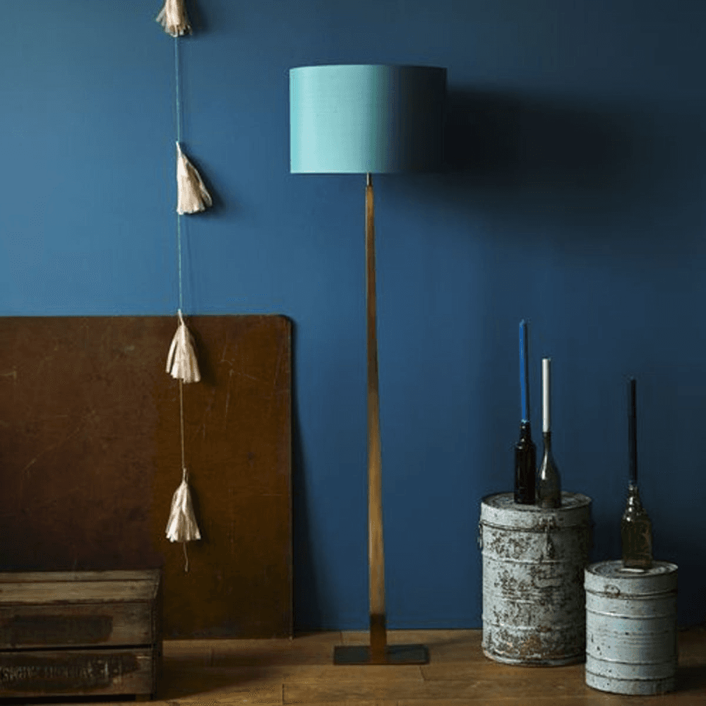 Trafalgar Floor Lamp Base, Antique Brass