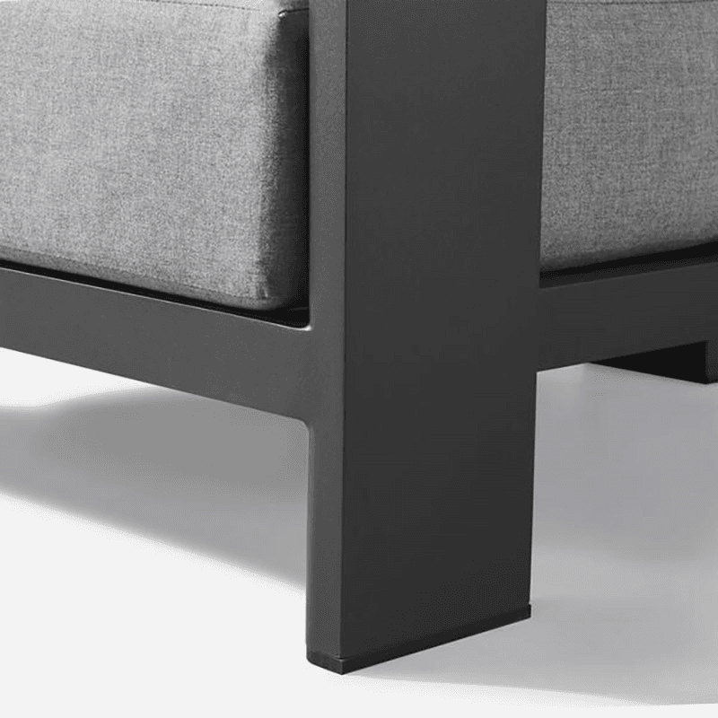 Caicos Armchair, Black/Grey