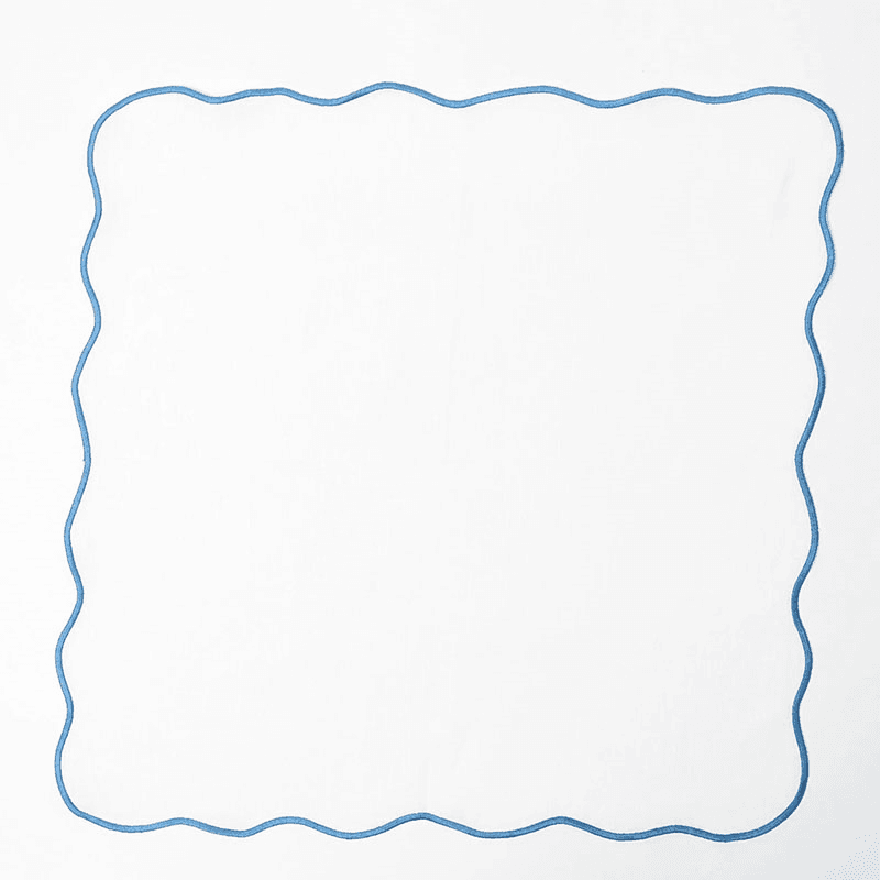 Scalloped Set of 4 Napkins