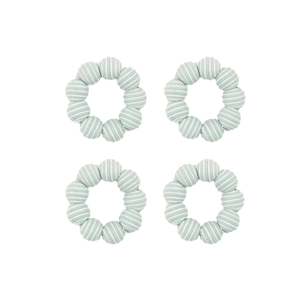 Striped Set of 4 Napkin Rings