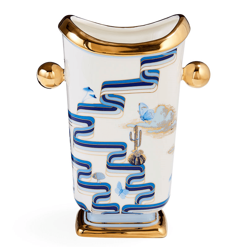 Druggist Tall Vase, Blue