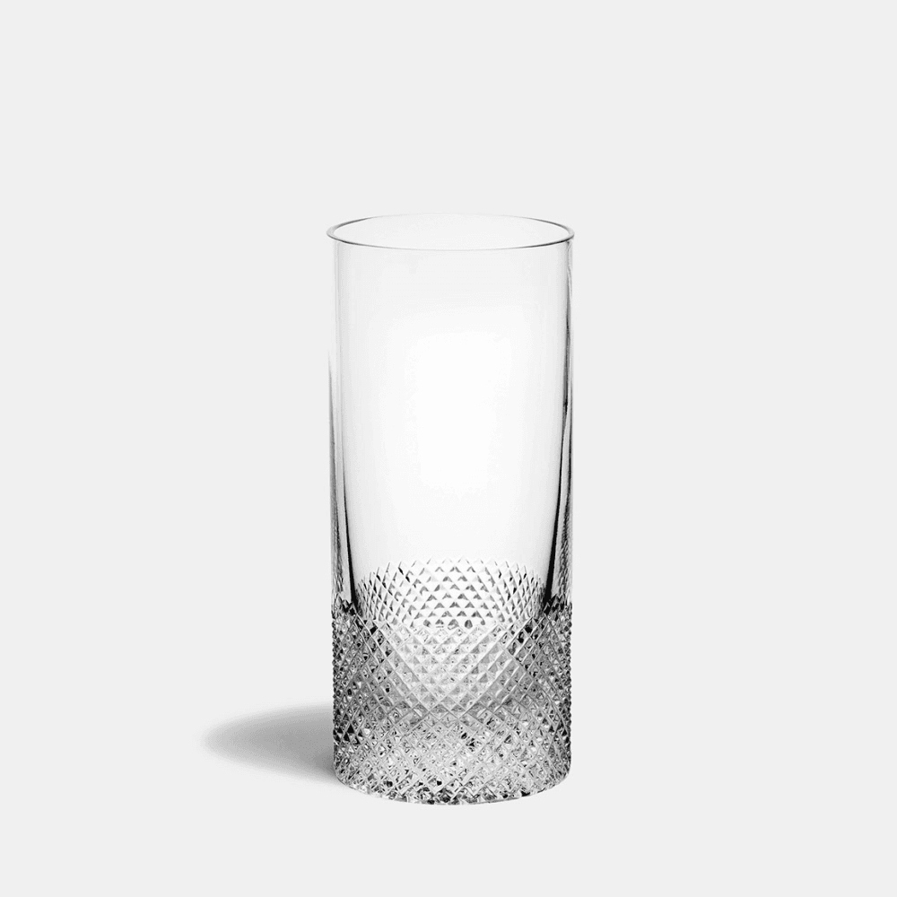 Diamond Cut Crystal Highball