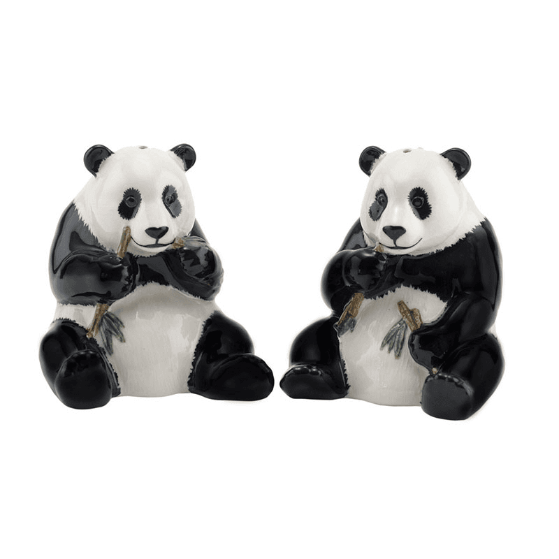 Panda Salt & Pepper Shakers, Black/White