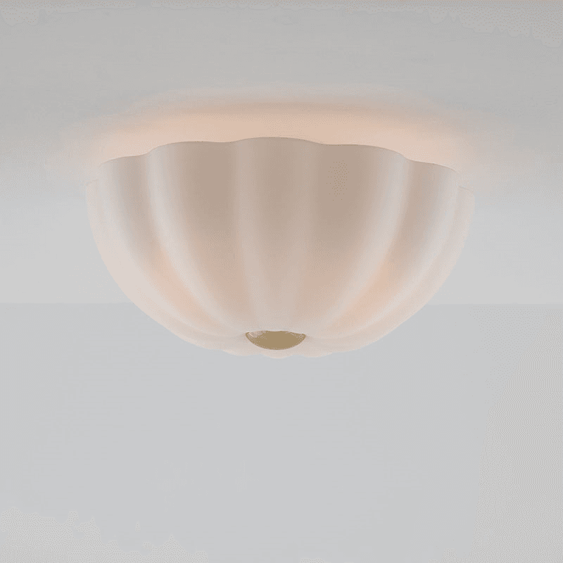 Flower Flush Ceiling Light, Opal