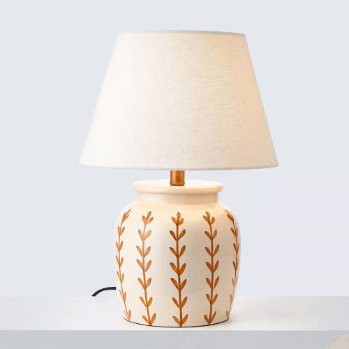Image showing the Roccella Table Lamp, H43cm, Sienna product.