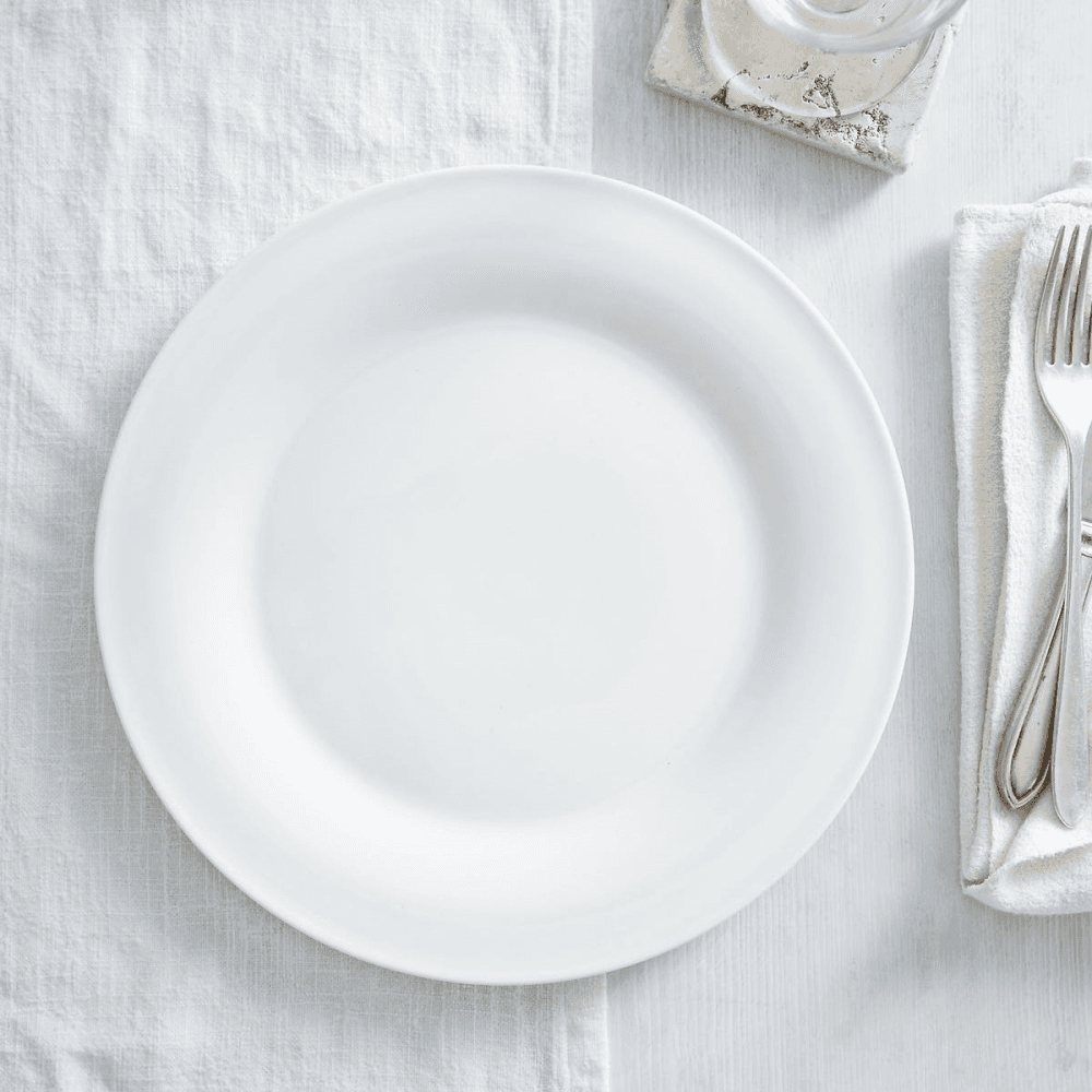 Symons Dinner plate, White Bone China