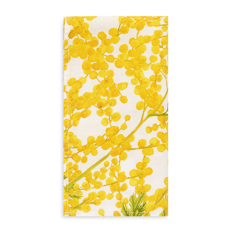 Mimose Linen Napkin, Yellow