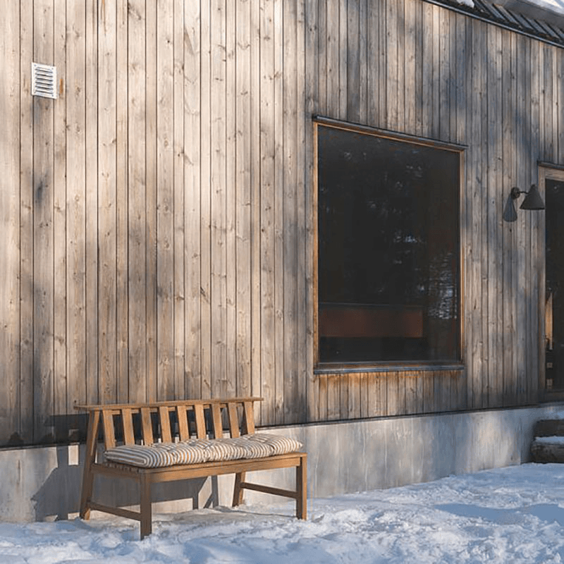 Plank Outdoor Bench, Natural
