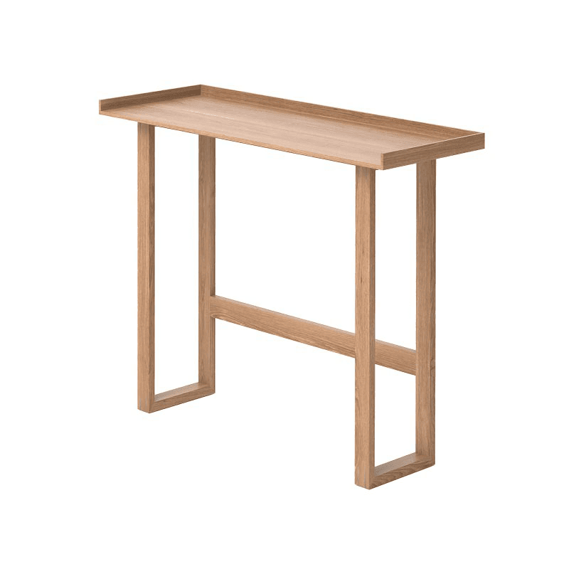 Slim Laptop Writing Table, Oak
