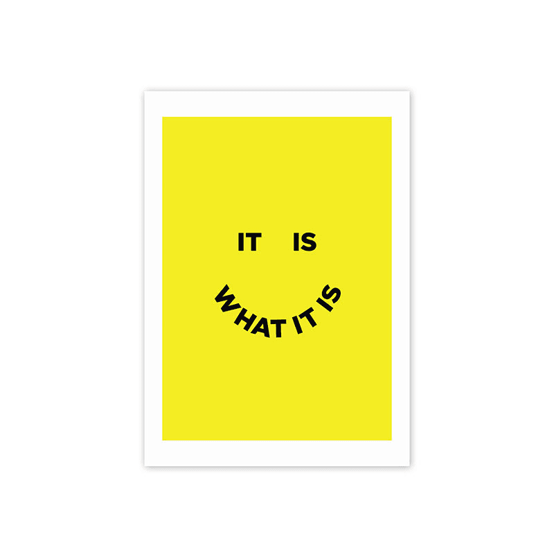 Julia Walck It Is What It Is Print, Yellow
