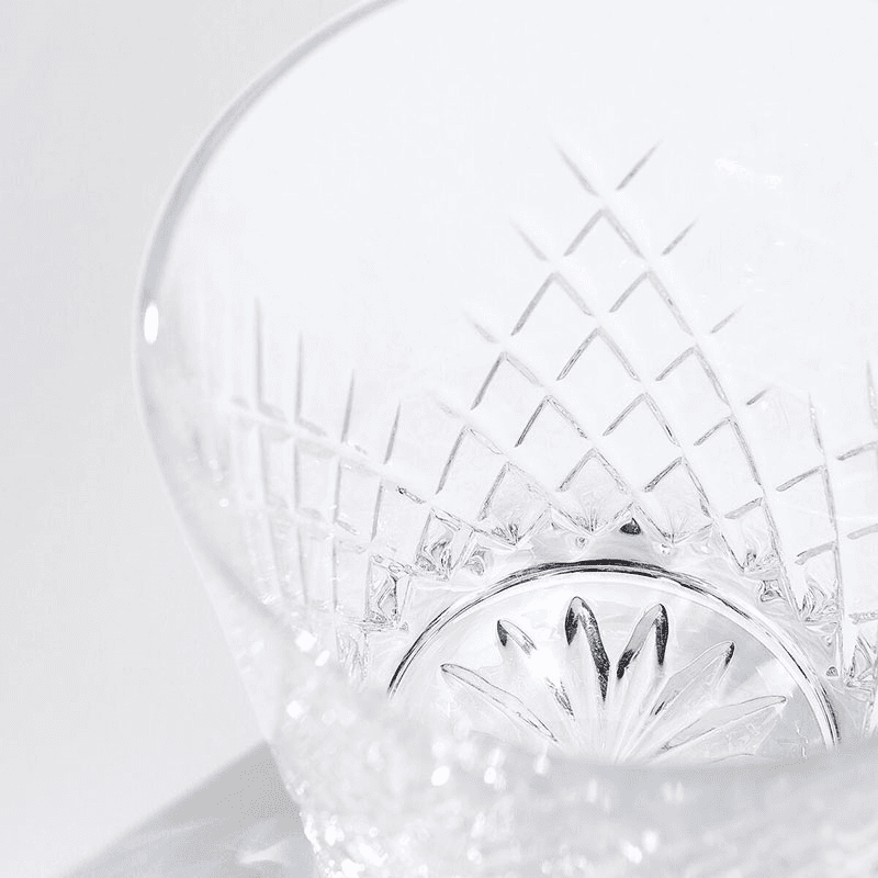 Barwell Set of 4 Cut Crystal Rocks Tumblers, Clear