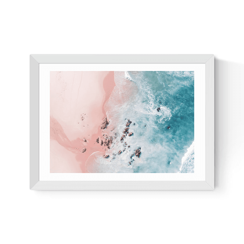 Ingrid Beddoes Sea Bliss Print, White Frame