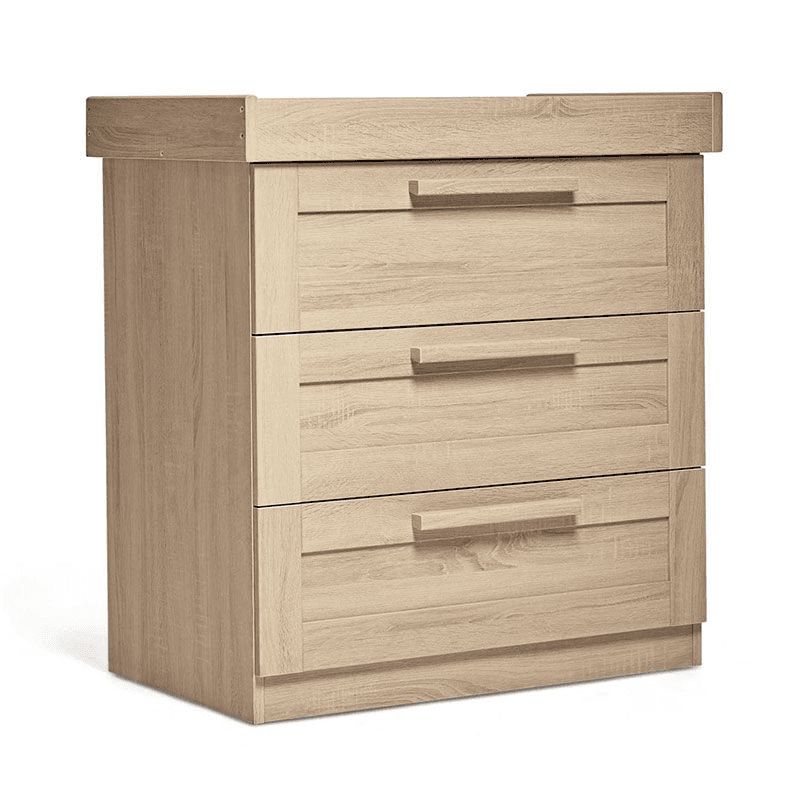 Atlas 2 Piece Nursery Furniture Set (excl. Mattress), Light Oak