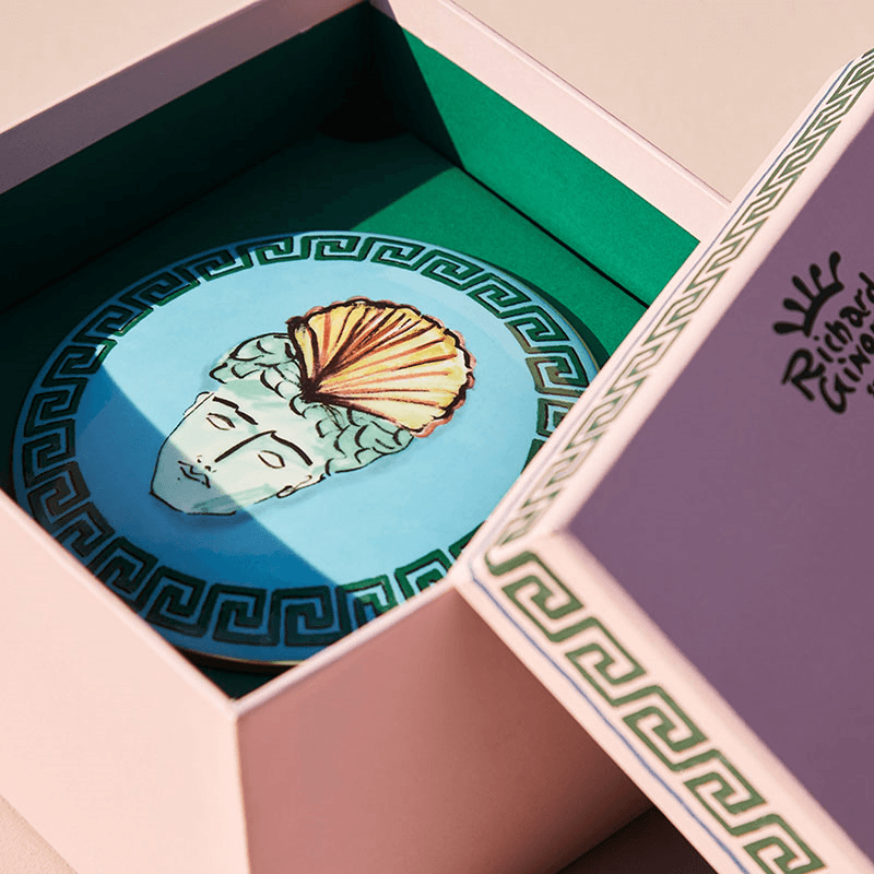 Il Viaggio Di Nettuno Round Box, Sea Blue