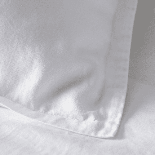 Image showing the Super Soft 100% Cotton Oxford Pillowcase, White product.