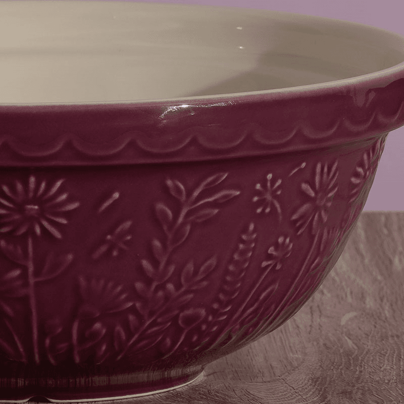 In The Meadow Daisy Mixing Bowl, Purple
