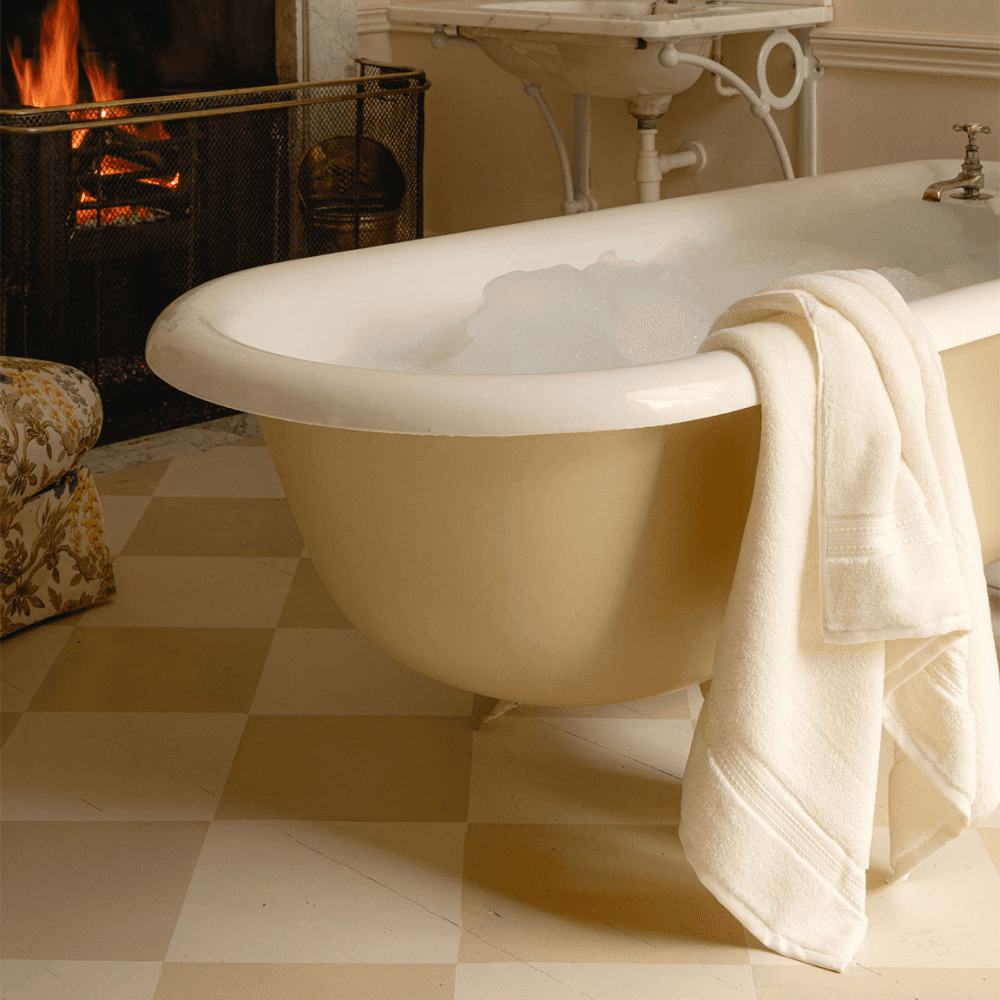Maria Bath Sheet, Ivory