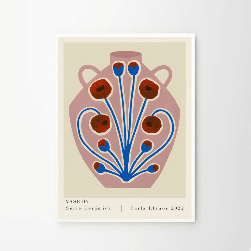Carla Llanos Vase 05 Print