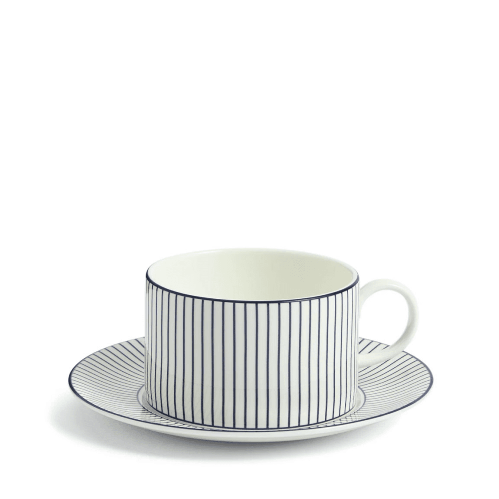 Gio Pinstripe Teacup & Saucer