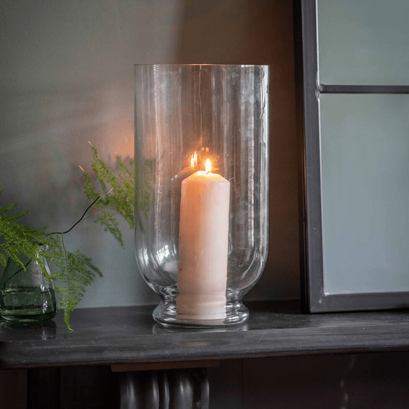 Ashton Hurricane Vase, Clear