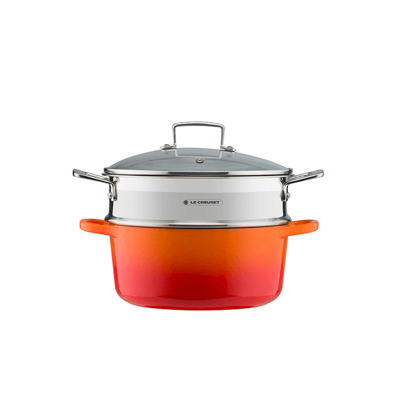 Classic 3-ply Large Multisteamer with Lid, Stainless Steel
