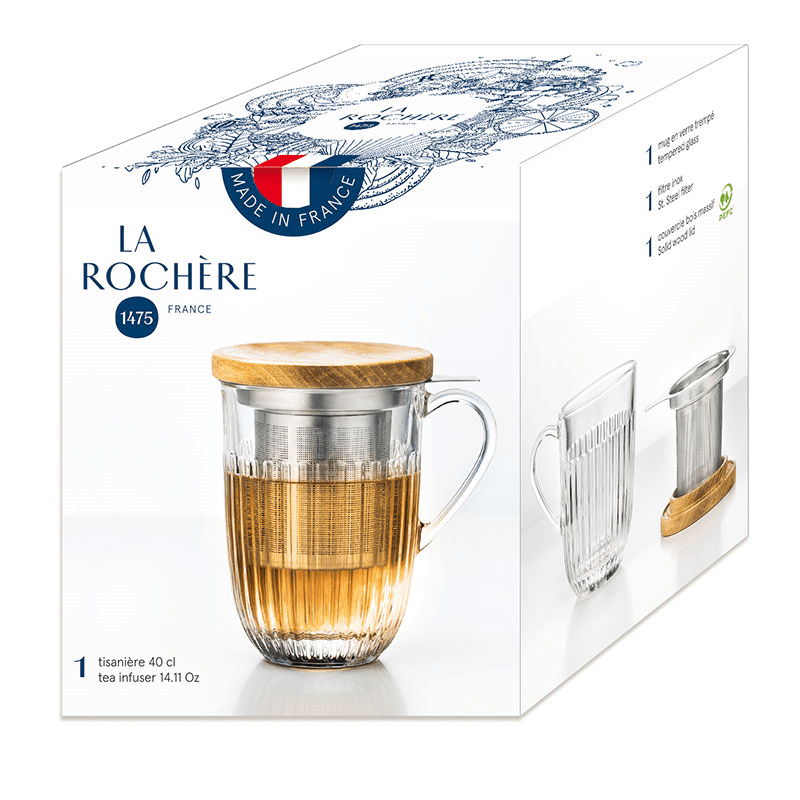 Ouessant Infuser Mug, Clear