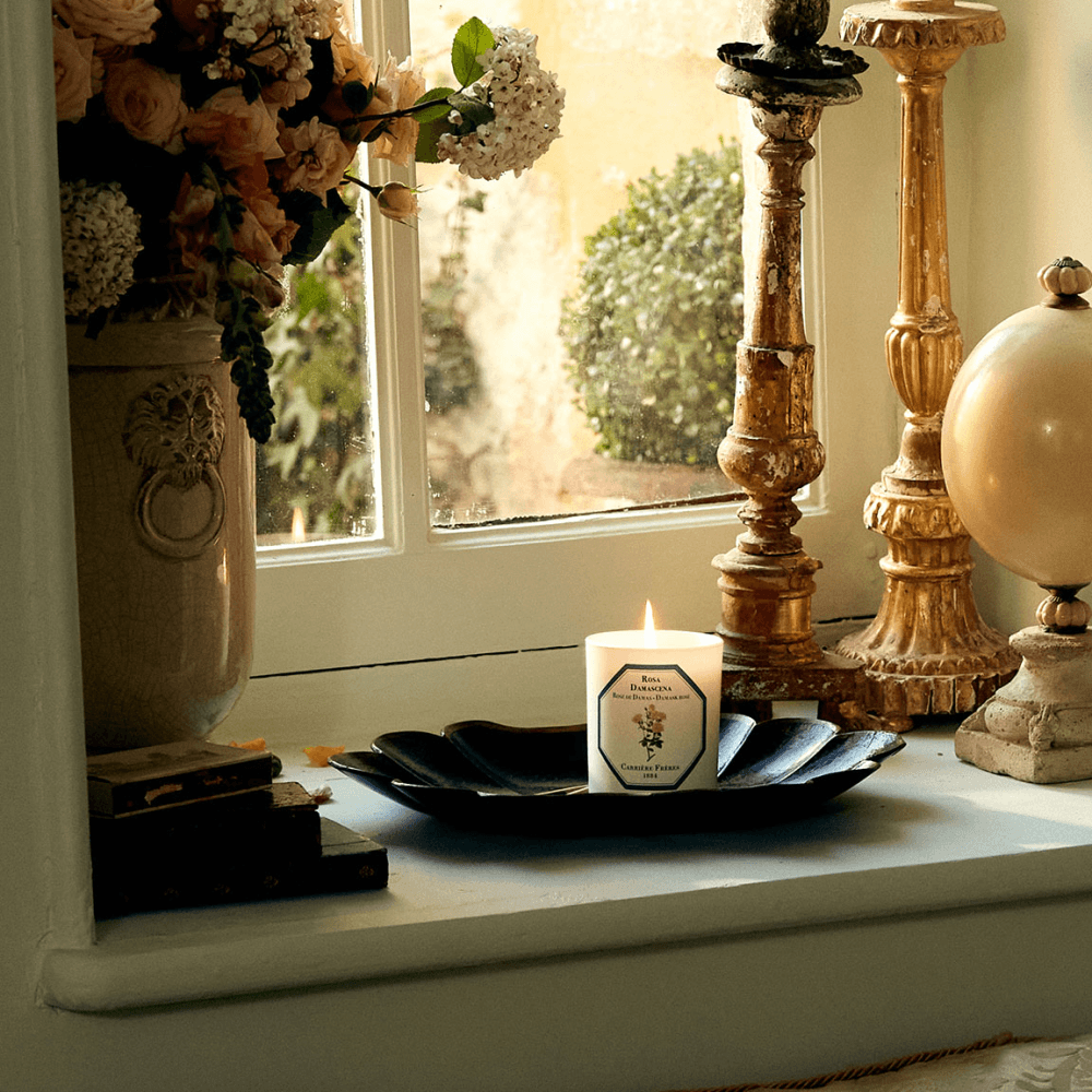 Damask Rose Scented Candle