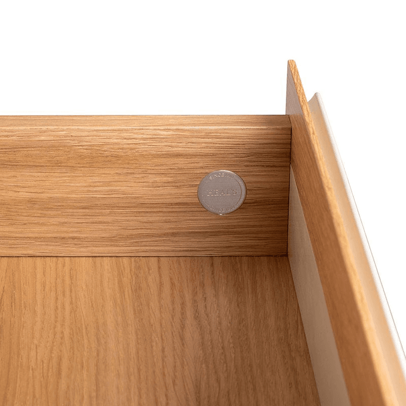 Lars Five Drawer Dresser, Cashmere and Oak