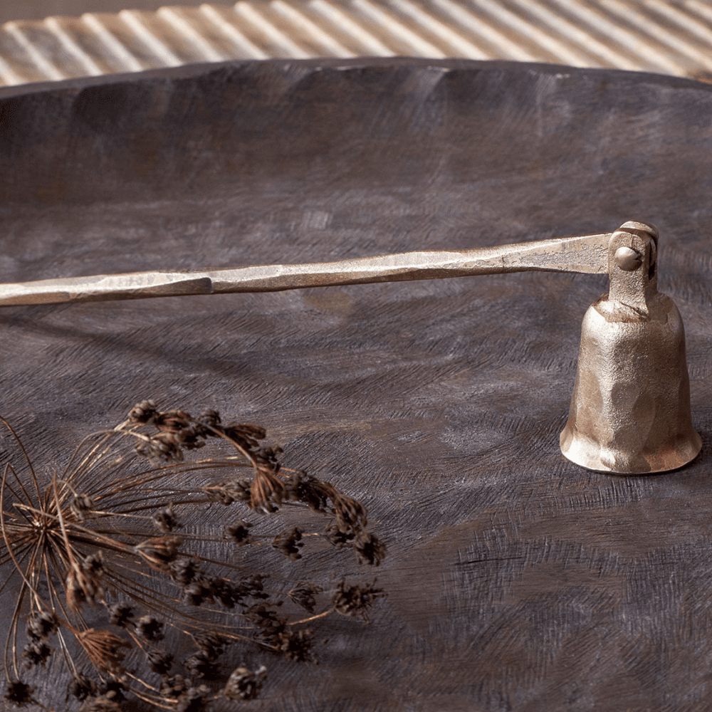 Jyoti Candle Snuffer, Antique Brass