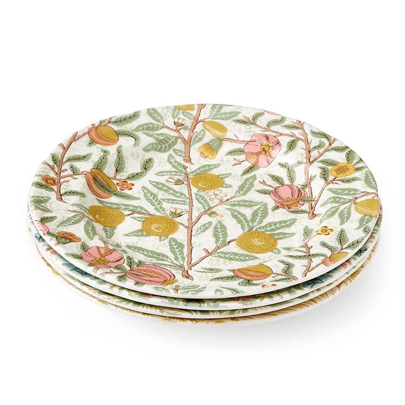 Morris & Co Set of 4 Plates, Multi