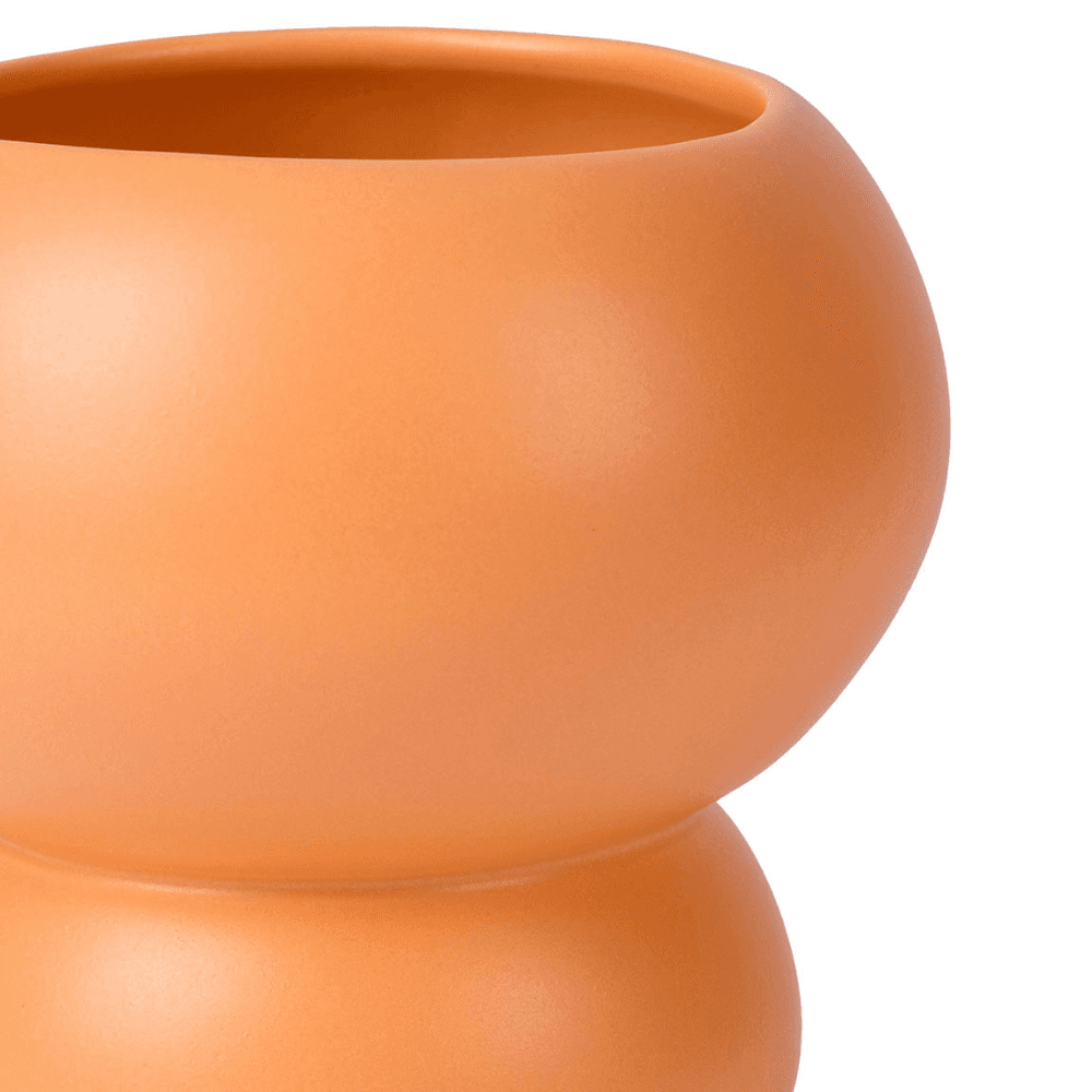 Stacked Spheres Vase, Orange