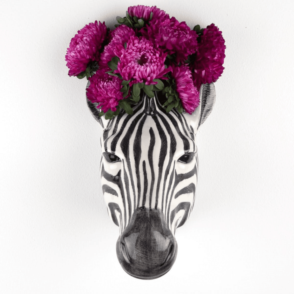 Zebra Wall Vase