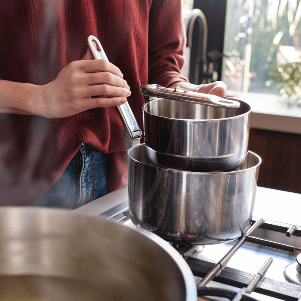 Space 6 Piece Cookware Set, Stainless Steel