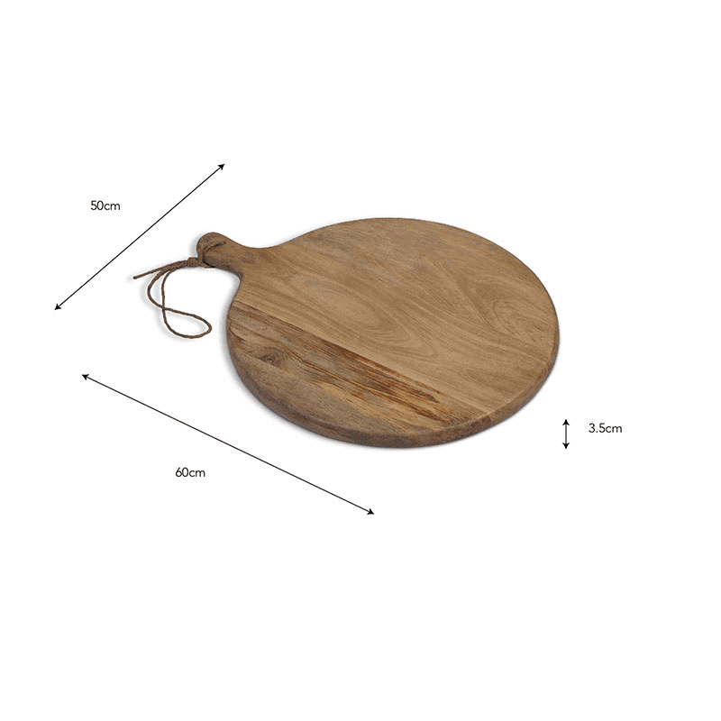 Midford Round Serving Board, Natural