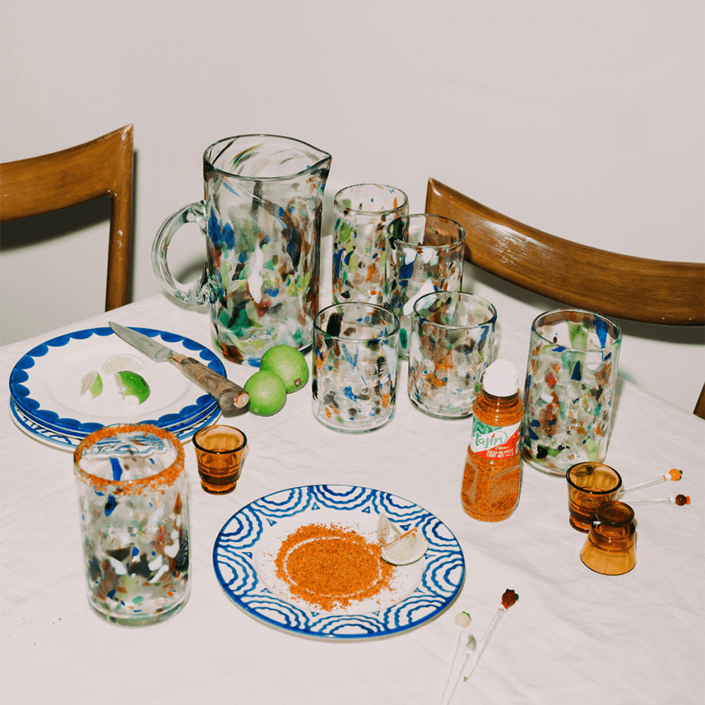 Terrazzo Set of 2 Tall Boy Tumblers, Multi