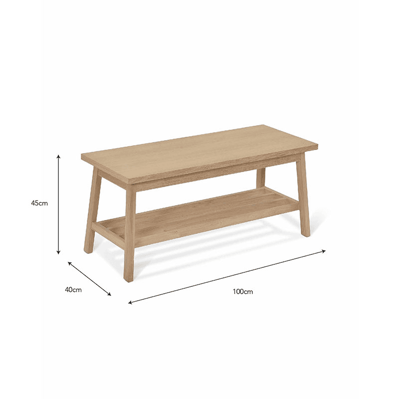 Hambledon Hallway Bench, Natural