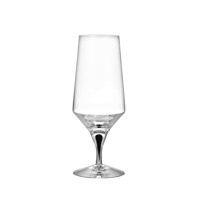 Metropol Beer Glass, Clear & Black