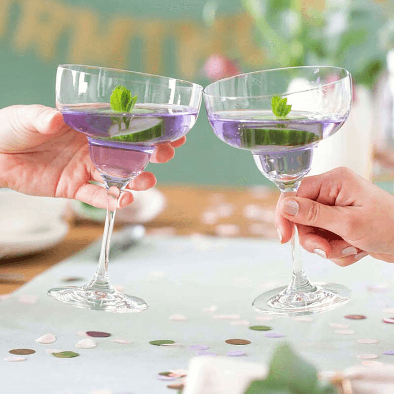 Purismo Set of 2 Martini Glasses, Clear