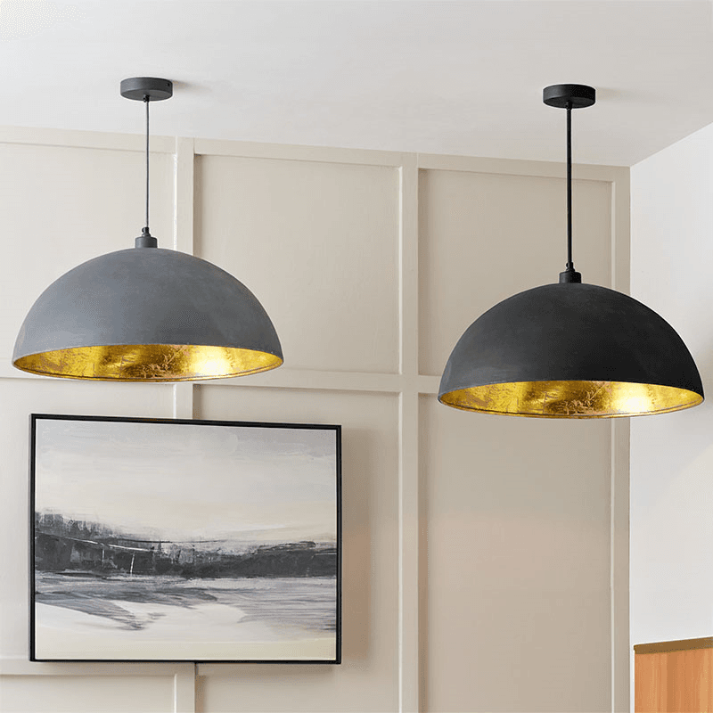 Anders Dome Pendant, Black
